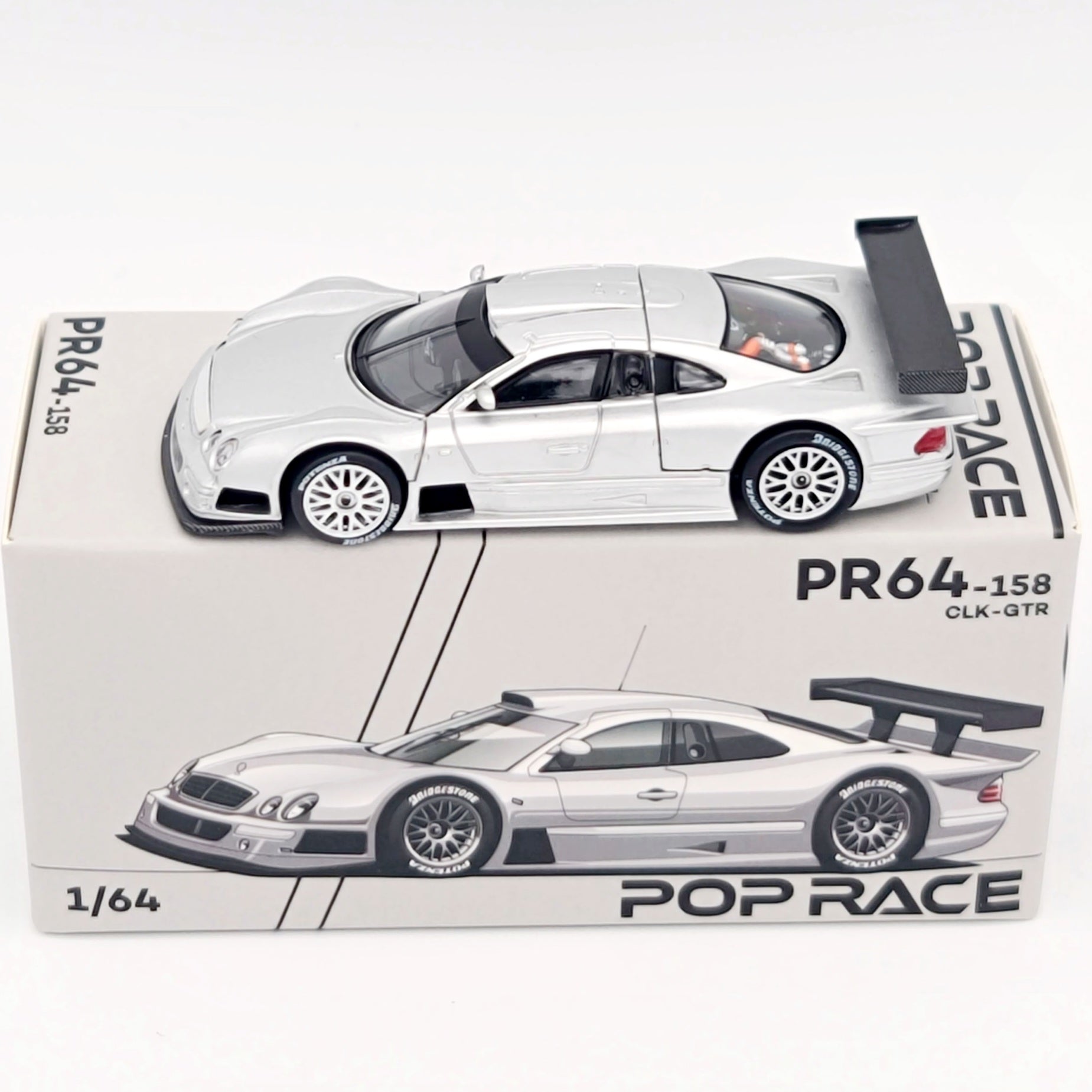 Pop Race Mercedes-Benz CLK-GTR - 1:64 (2025 Limited Edition)
